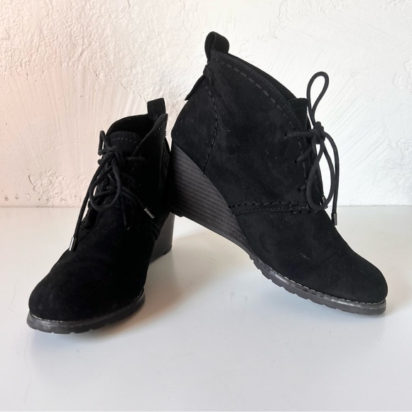 SO Black Wedge Booties - Picture 2 of 5